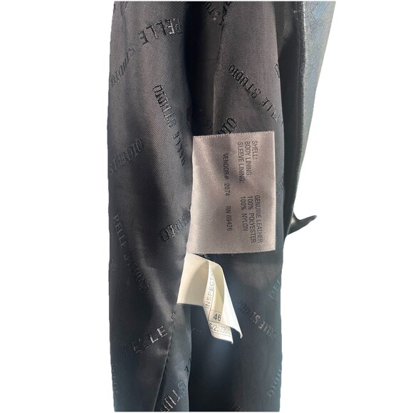 Wilson Leather Pelle Studio Women’s Double Breasted Leather Jacket Vintage Sz 3X - Picture 13 of 16